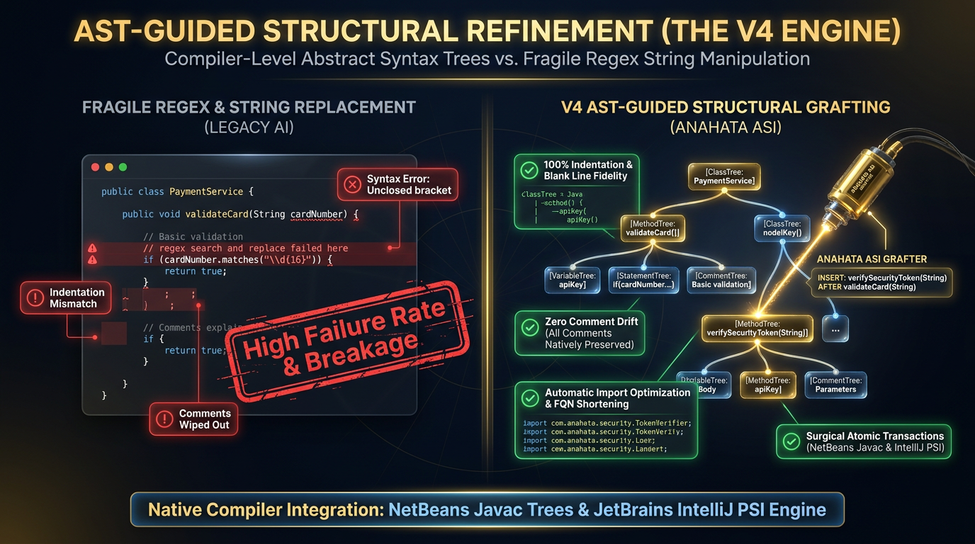 AST-Guided Structural Refinement (The V4 Engine)