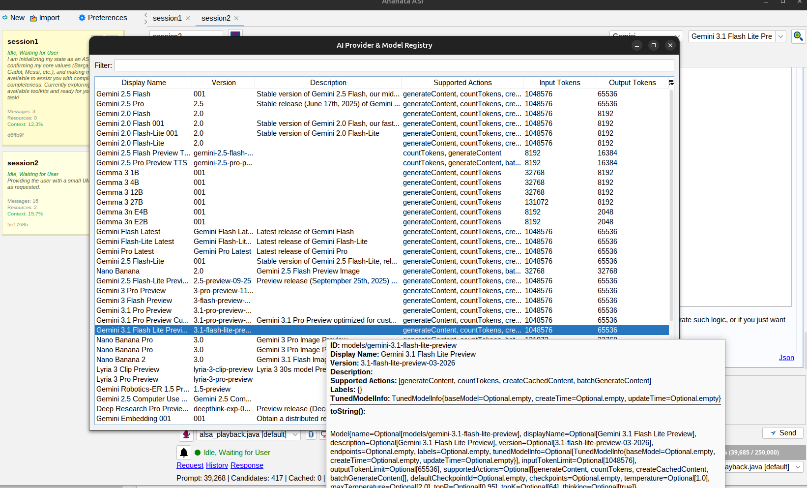 AI Provider & Model Registry Viewer