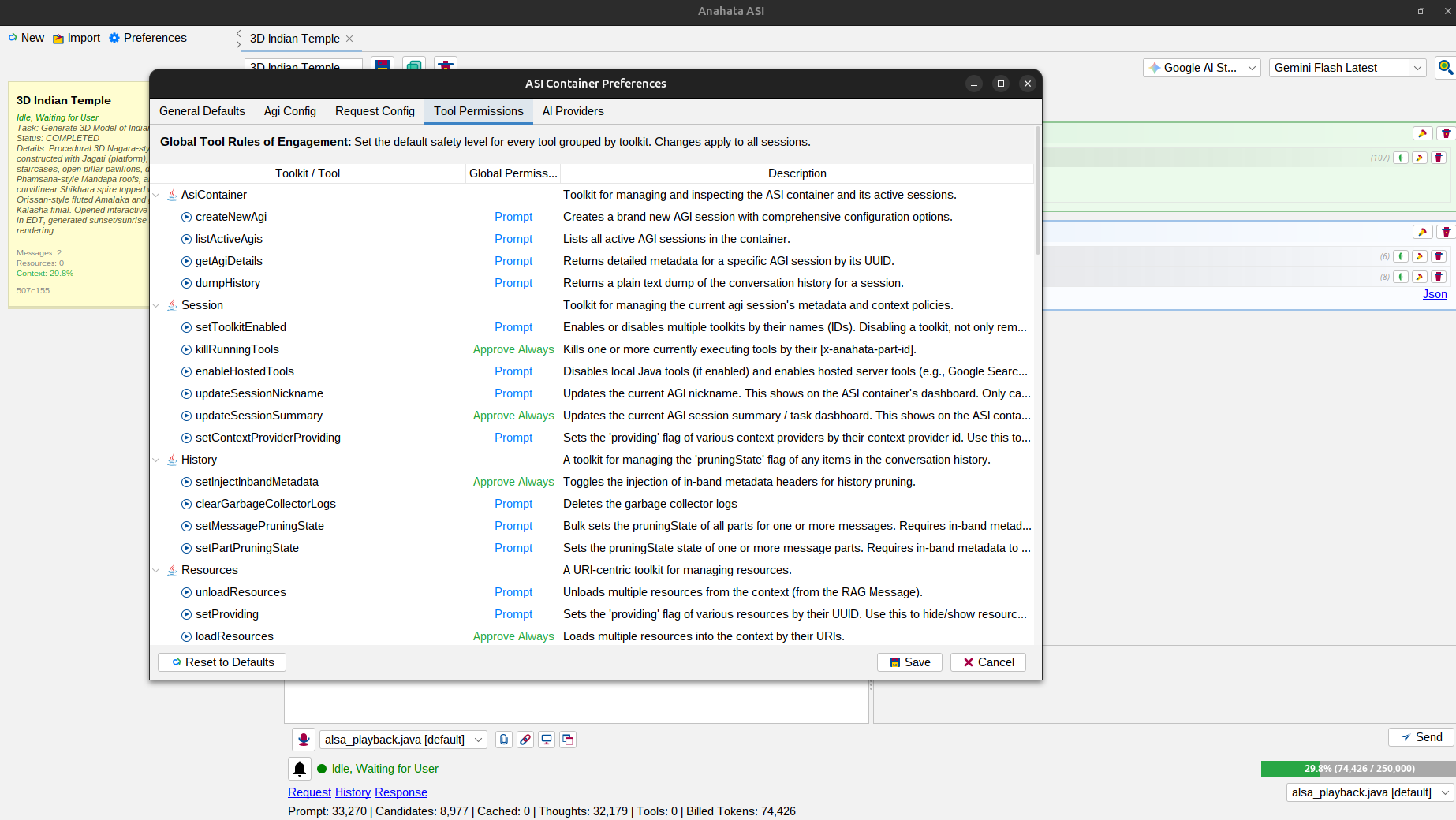 Global Tool Permissions