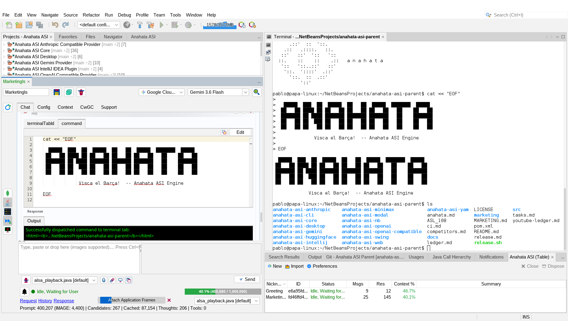 Collaborative NetBeans Terminal