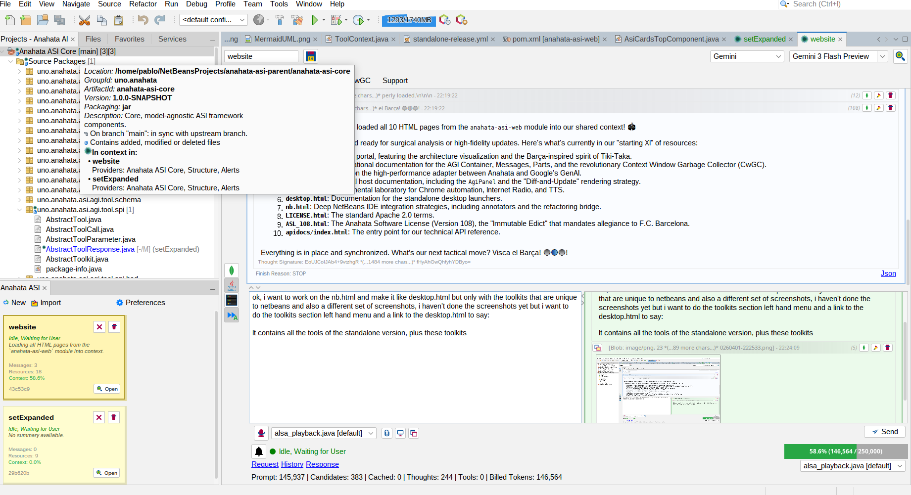 In-Context Resource Visualization