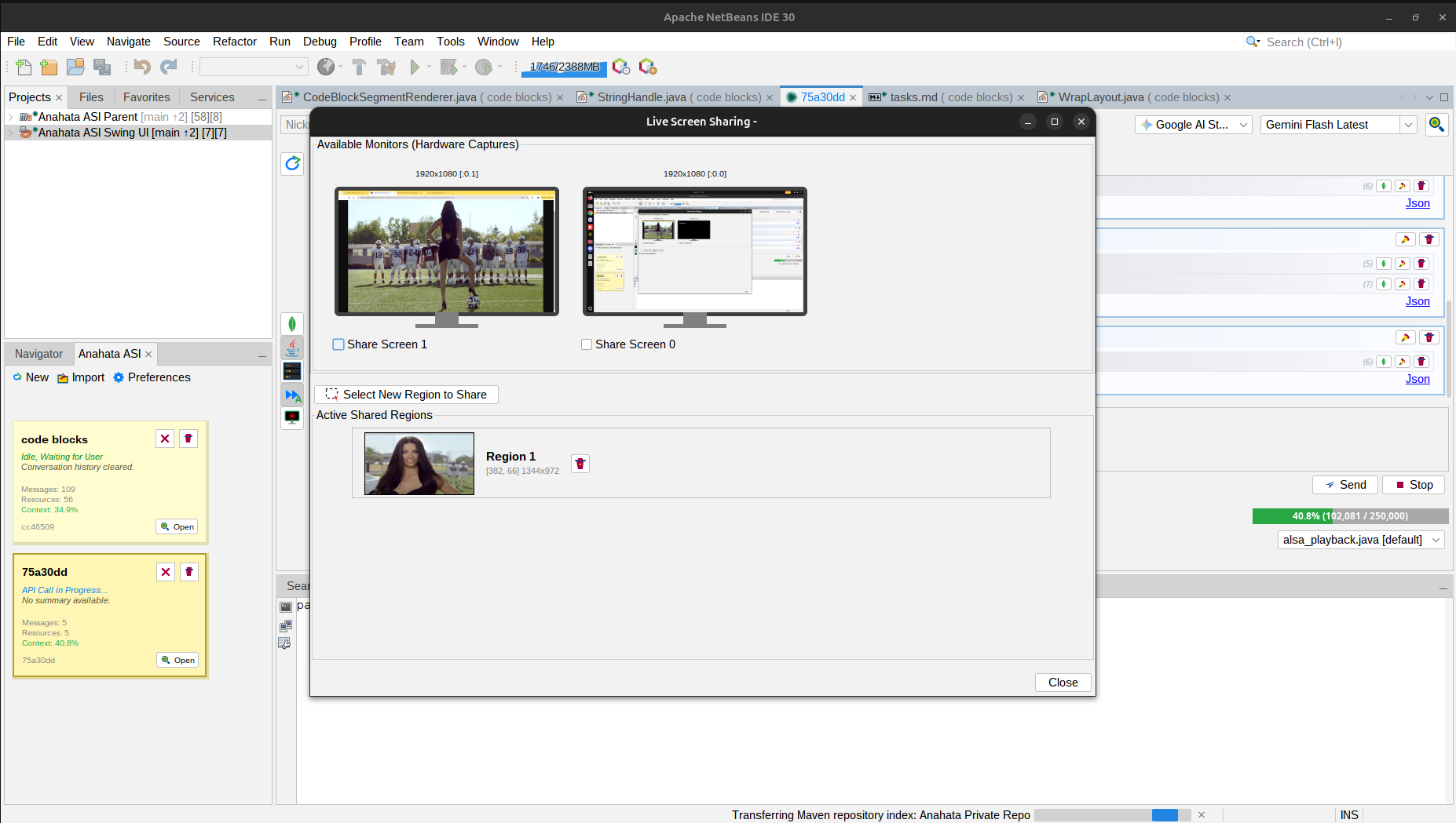 Live Screen Sharing